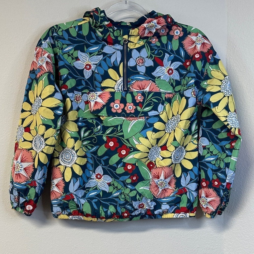 Gymboree “Go Outside” Floral Pullover Windbreaker Jacket Girls Size 14